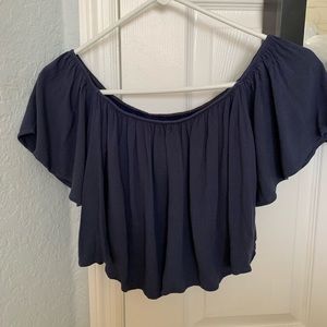 Off shoulder crop top